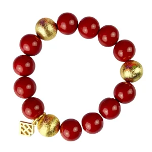 Crimson Beaded Brianna Bracelet-Brianna Cannon Fashion