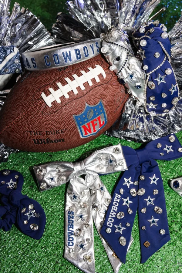 Dallas Cowboys Navy Bow Barrette-Brianna Cannon Discount