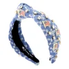 Denim Eyelet Headband with Flags & Stars-Brianna Cannon New