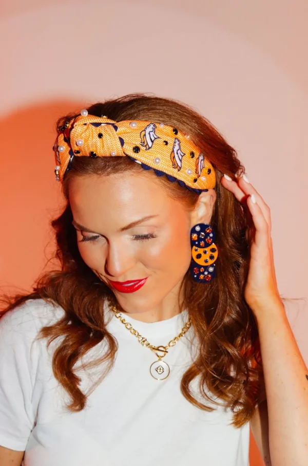 Denver Broncos Adult Cross Stitch Headband-Brianna Cannon Discount