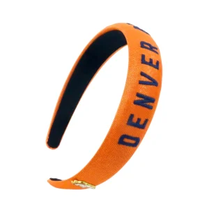 Denver Broncos Thin Embroidered Headband-Brianna Cannon Sale