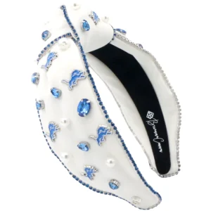 Detroit Lions White Logo Headband-Brianna Cannon Online