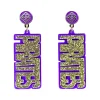 East Carolina Gold Glitter PIRATES Earrings-Brianna Cannon Outlet