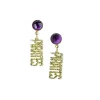 East Carolina Mini Gold Glitter PIRATES Earrings-Brianna Cannon Online