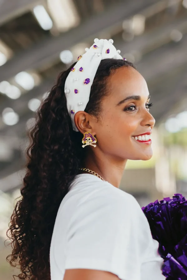 East Carolina Pavé Logo Studs-Brianna Cannon Clearance