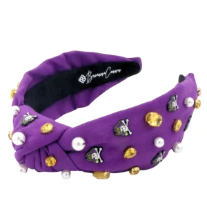 East Carolina Purple Logo Headband-Brianna Cannon Fashion