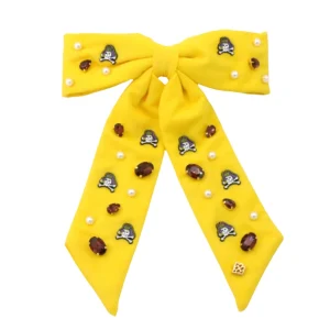 East Carolina Yellow Bow Barrette-Brianna Cannon Best