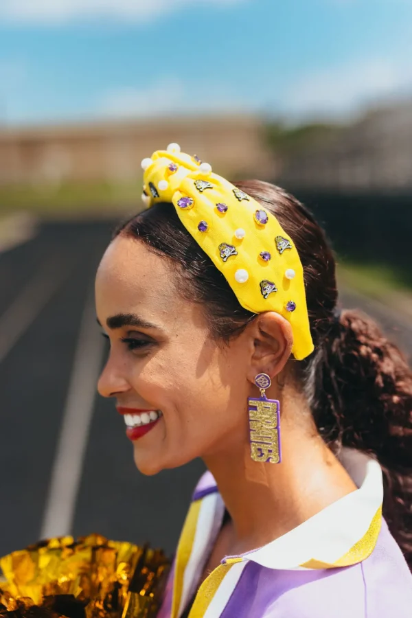 East Carolina Yellow Logo Headband-Brianna Cannon New