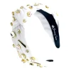 Fan Gear Baseball Headband in White-Brianna Cannon Clearance