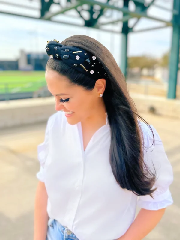 Fan Gear Baseball Headband in Black-Brianna Cannon Online