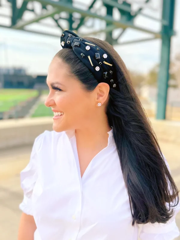 Fan Gear Baseball Headband in Black-Brianna Cannon Online