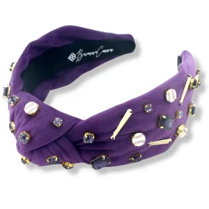 Fan Gear Baseball Headband in Purple-Brianna Cannon Clearance