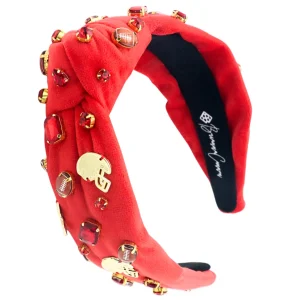 Fan Gear Football Headband in Red-Brianna Cannon Online