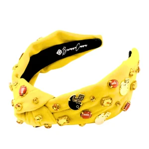 Fan Gear Football Headband in Athletic Gold-Brianna Cannon New