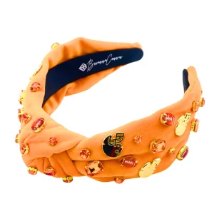 Fan Gear Football Headband in Orange-Brianna Cannon Sale