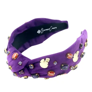 Fan Gear Football Headband in Purple-Brianna Cannon Discount