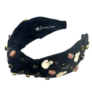 Fan Gear Football Headband in Black-Brianna Cannon Discount