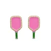 Fan Gear Pickleball Paddle Stud Earrings-Brianna Cannon New