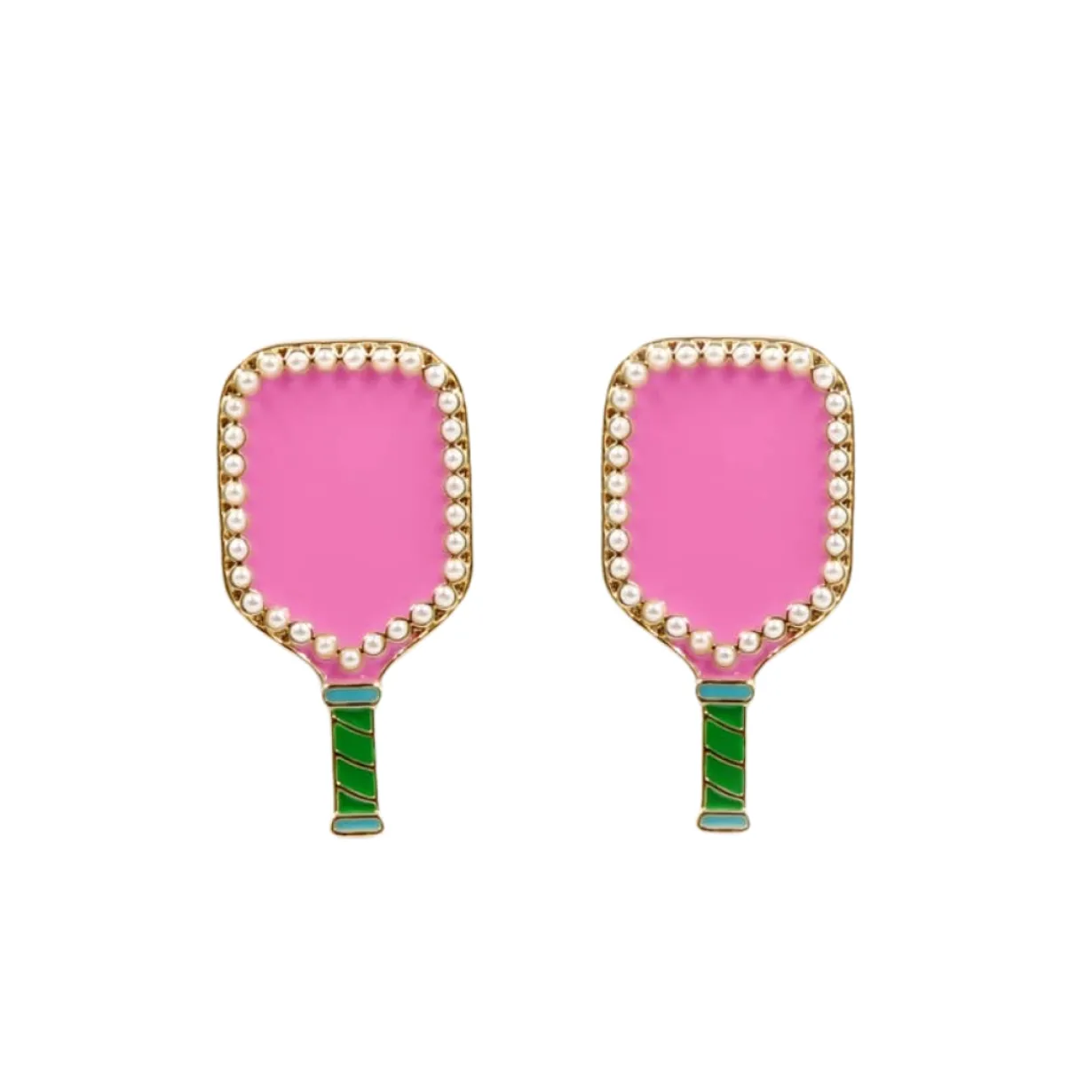 fan_gear_pickleball_paddl_0.webp Fan Gear Pickleball Paddle Stud Earrings-Brianna Cannon New