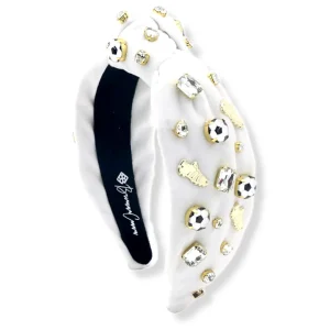 Fan Gear Soccer Headband in White-Brianna Cannon Fashion