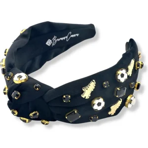 Fan Gear Soccer Headband in Black-Brianna Cannon Hot