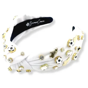 Fan Gear Soccer Headband in White-Brianna Cannon Fashion