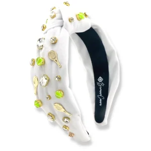 Fan Gear Tennis Headband in White-Brianna Cannon New