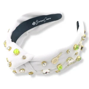 Fan Gear Tennis Headband in White-Brianna Cannon New