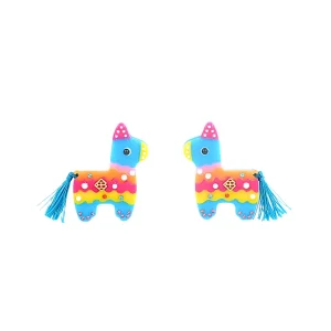 Fiesta Burro Piñata Stud Earrings-Brianna Cannon Hot