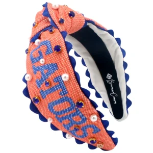 Florida Adult Size GATORS Cross Stitch Headband-Brianna Cannon Outlet