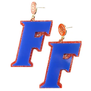 Florida Blue F Logo Earrings-Brianna Cannon Hot