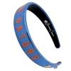 Florida Blue Thin Embroidered Headband-Brianna Cannon Sale