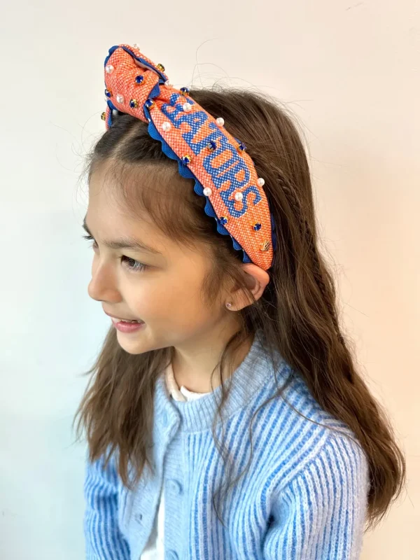 Florida Child Size GATORS Cross Stitch Headband-Brianna Cannon Clearance