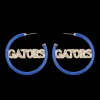 Florida GATORS Blue Pavé Hoop Earrings-Brianna Cannon Sale