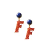 Florida Mini Orange Glitter Block F-Brianna Cannon Fashion