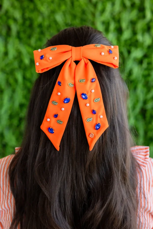 Florida Orange Gators Bow Barrette-Brianna Cannon Best