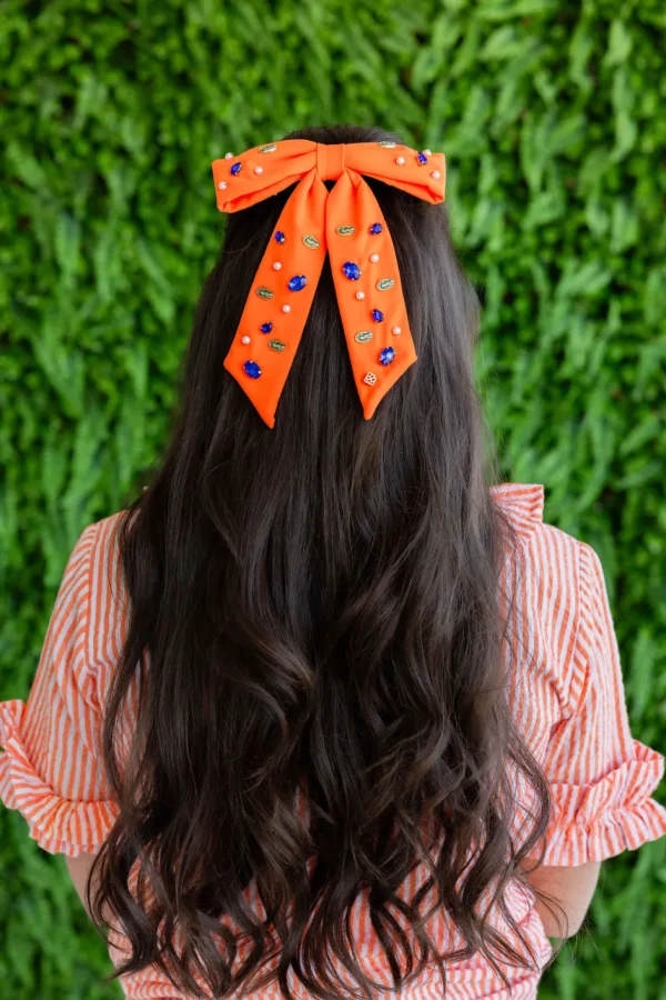 Florida Orange Gators Bow Barrette-Brianna Cannon Best