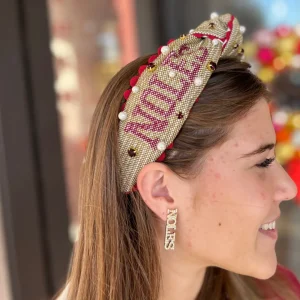 Florida State Adult Size NOLES Cross Stitch Headband-Brianna Cannon Online