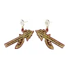 Florida State Gold Glitter Spear Earrings-Brianna Cannon Hot