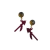 Florida State Mini Garnet Spear Earrings-Brianna Cannon Sale