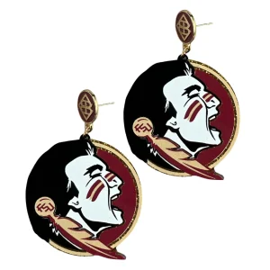 Florida State Seminole Earrings-Brianna Cannon Hot