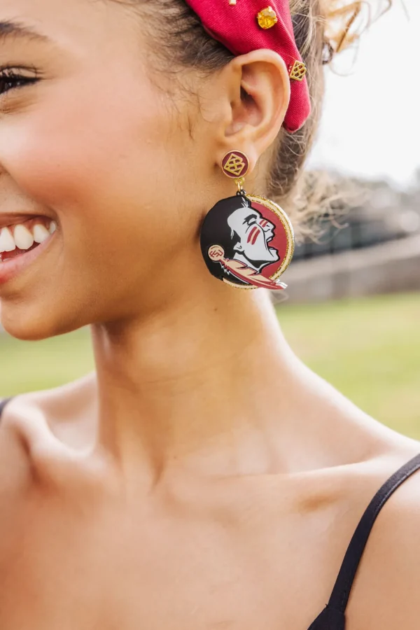 Florida State Seminole Earrings-Brianna Cannon Hot