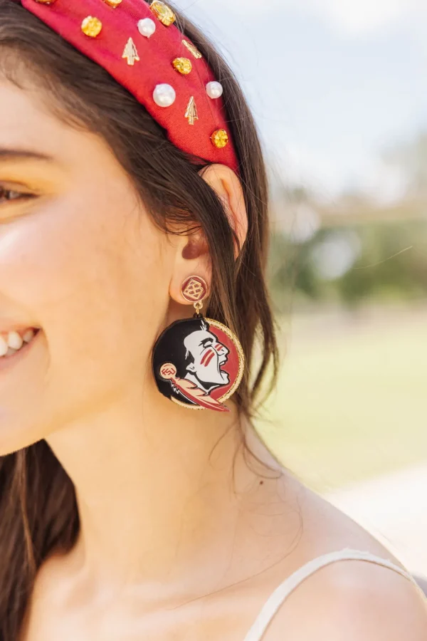 Florida State Seminole Earrings-Brianna Cannon Hot
