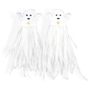 Friendly Ghost Feather Earrings-Brianna Cannon Sale
