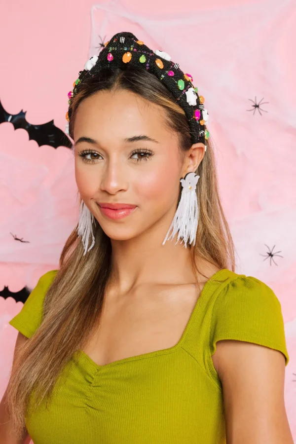 Friendly Ghost Feather Earrings-Brianna Cannon Sale