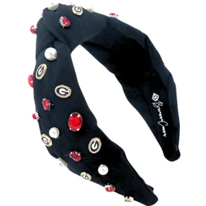 Georgia Black Logo Headband-Brianna Cannon Hot