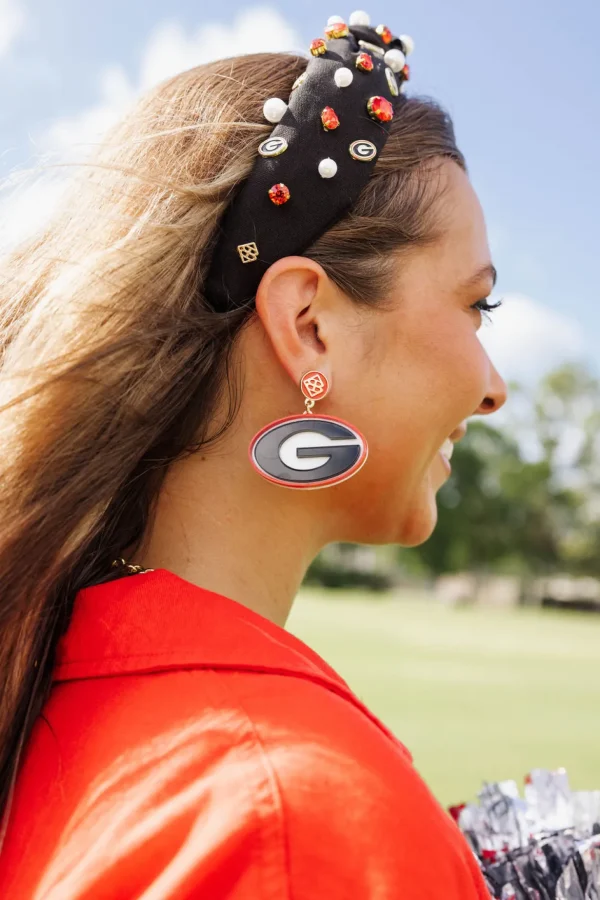 Georgia Black Logo Headband-Brianna Cannon Hot