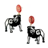 Georgia Bulldog Earrings-Brianna Cannon Fashion