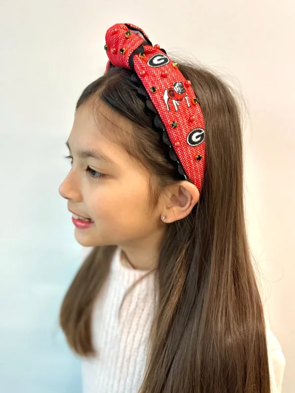 Georgia Child Size Power G Cross Stitch Headband-Brianna Cannon Online