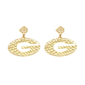 Georgia Gold Power G Earring with BC Logo-Brianna Cannon Discount